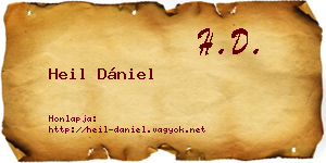 Heil Dániel névjegykártya